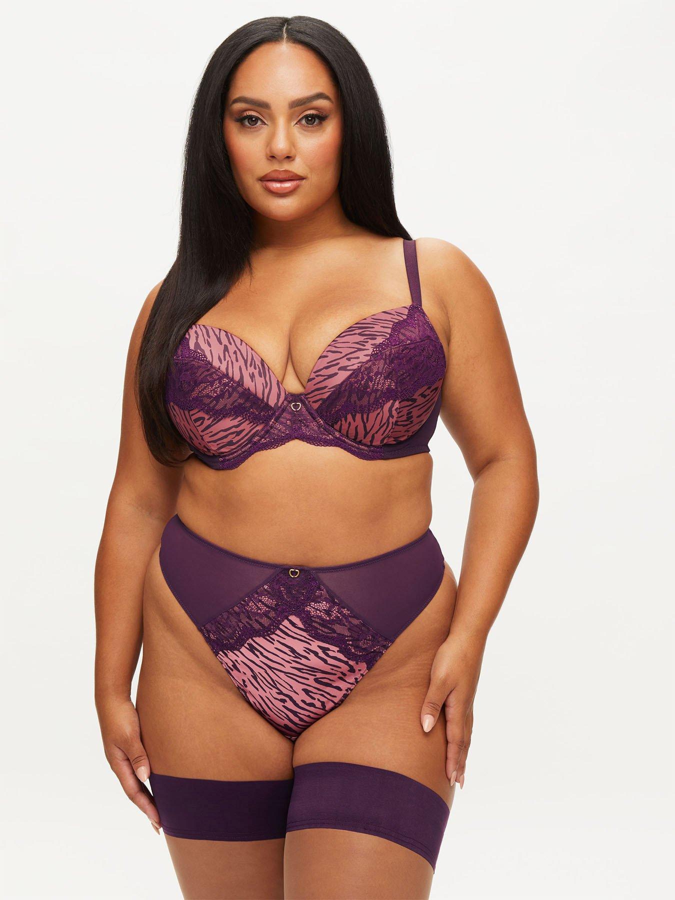 Ann Summers After Glow Fuller Bust Non Padded Plunge Bra - Sizes 32-44,  DD-H