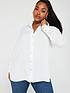  image of v-by-very-curve-longline-blouse-white