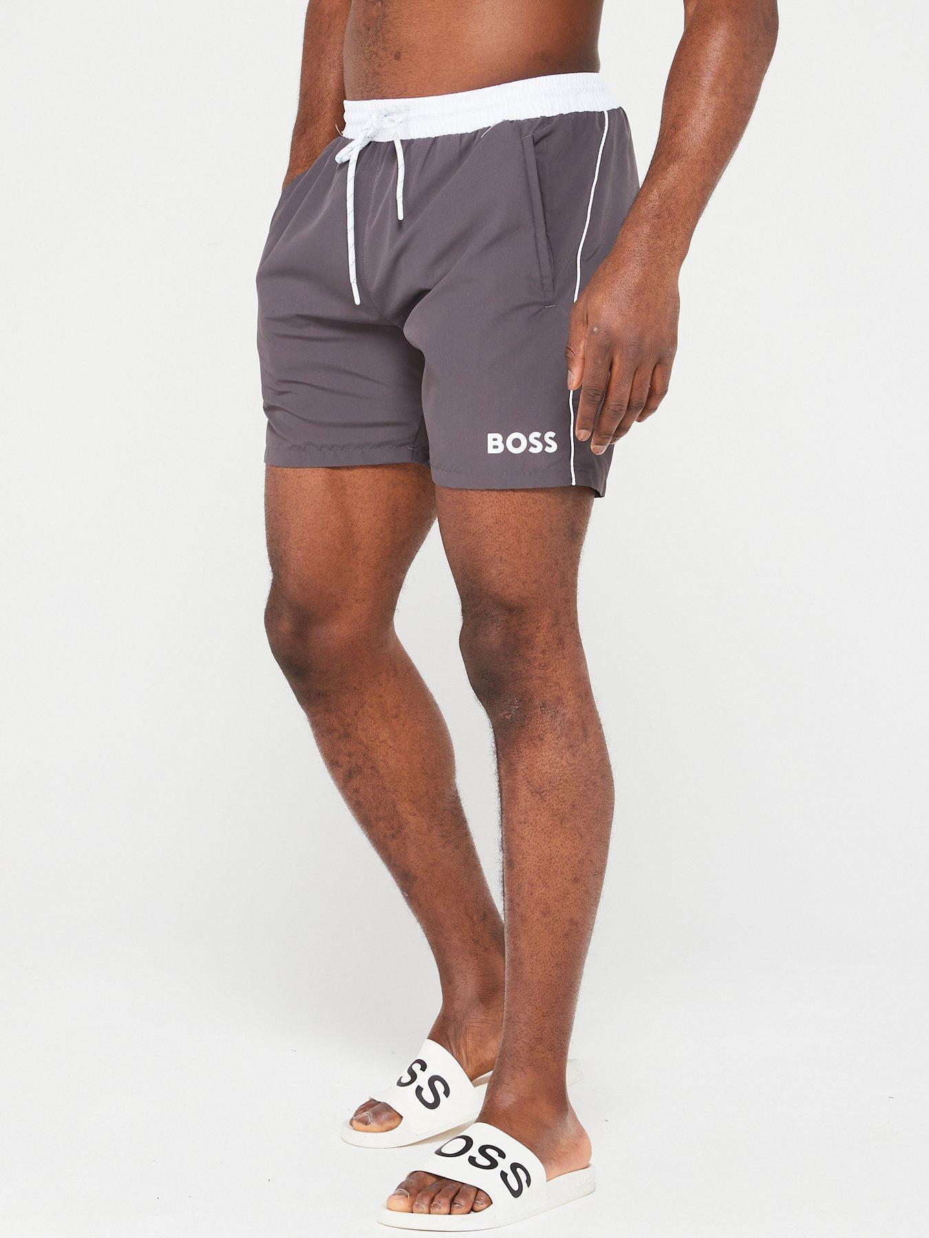 Hugo boss swim shorts on sale grey