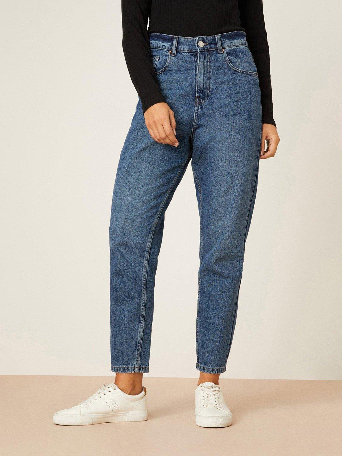 Dorothy Perkins Relaxed Fit Mom Jeans - Indigo | very.co.uk