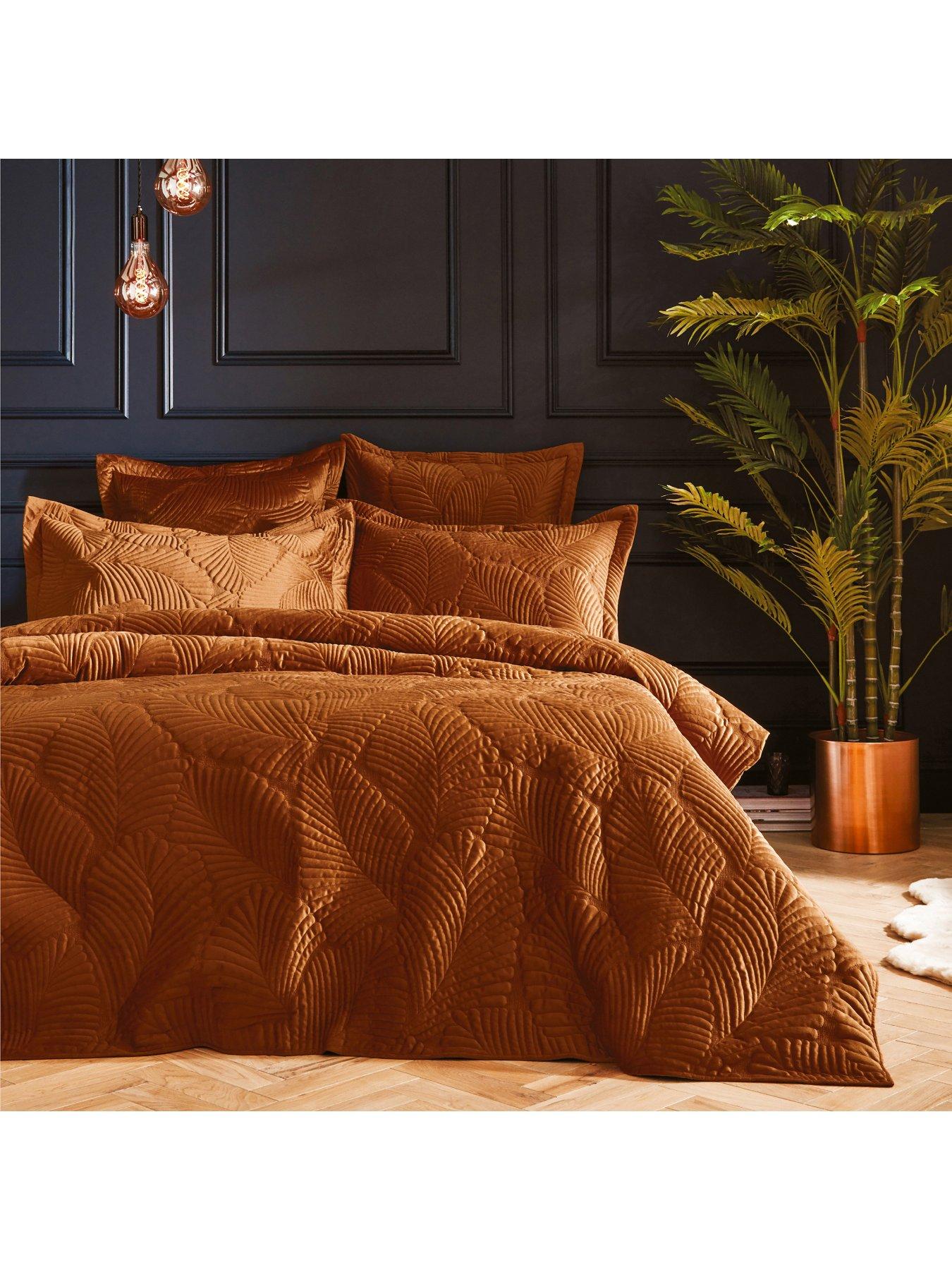 Paoletti Palmeria Duvet Cover Set in Rust very.co.uk