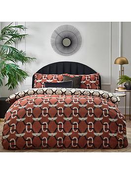 Product photograph of Furn Avalon Duvet Cover Set - Brick from very.co.uk