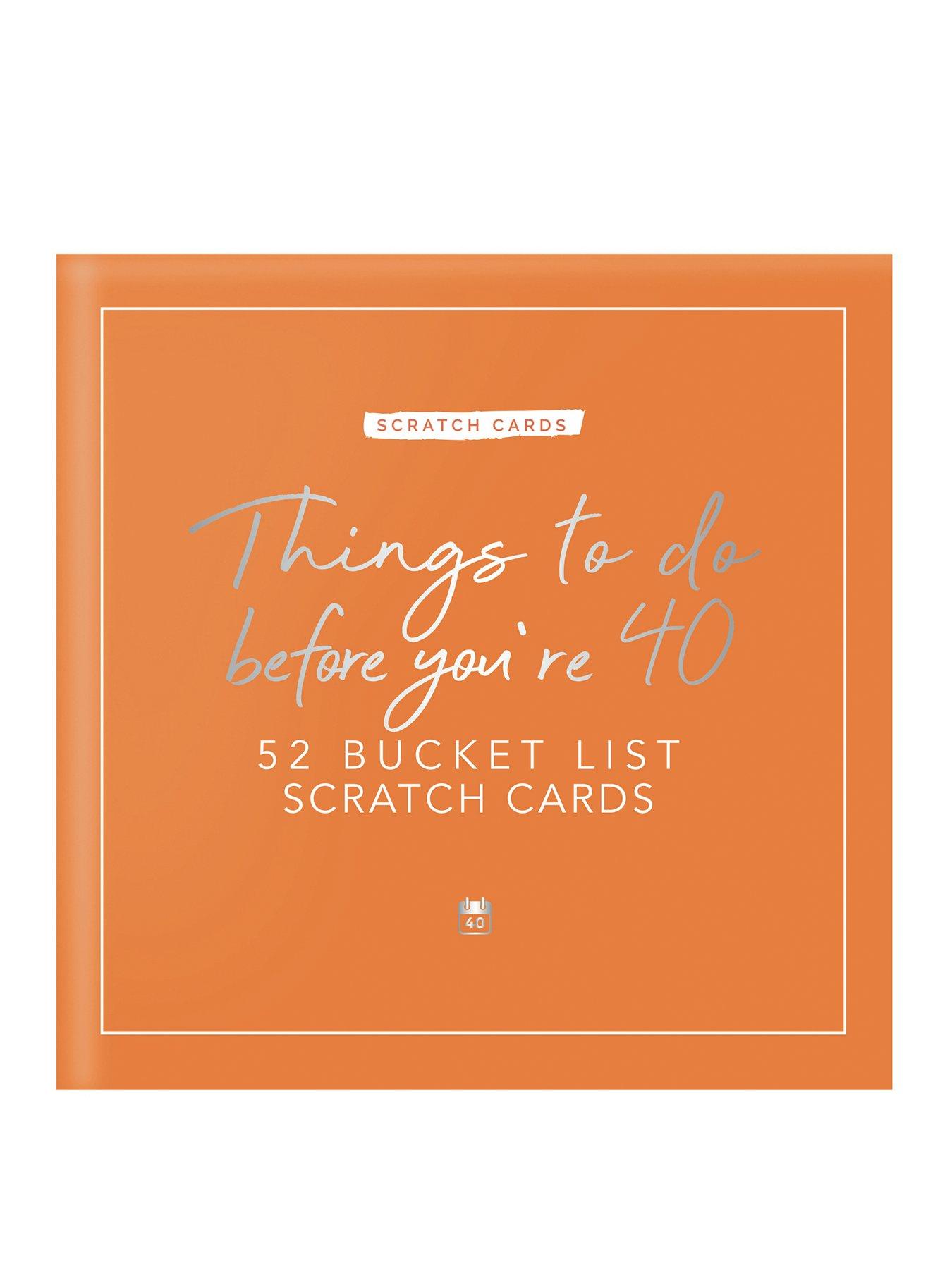 Scratch Cards Things To Do Before You're 40 very.co.uk
