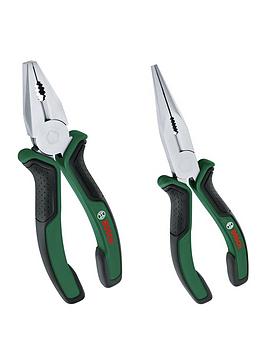 Product photograph of Bosch 2 Pcs Plier Set from very.co.uk