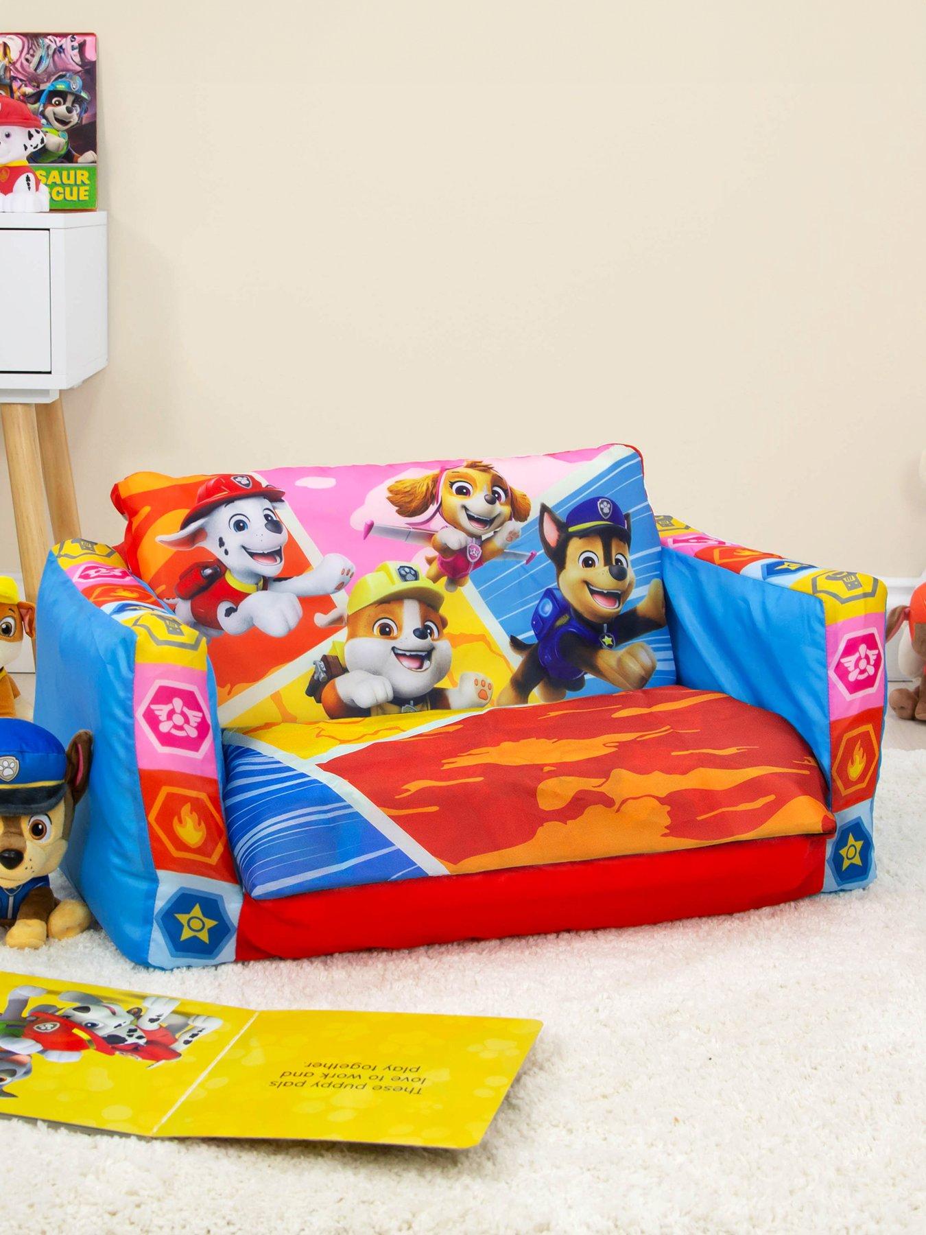 Paw Patrol Flip Out Mini Sofa - 2 in 1 kids inflatable sofa and lounger