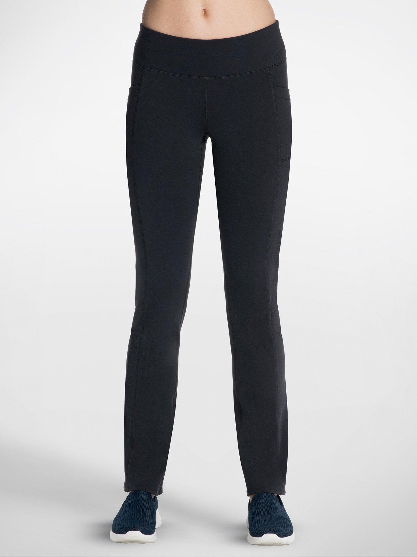 Skechers Women's Gowalk Pant, Bold Black, Medium Petite