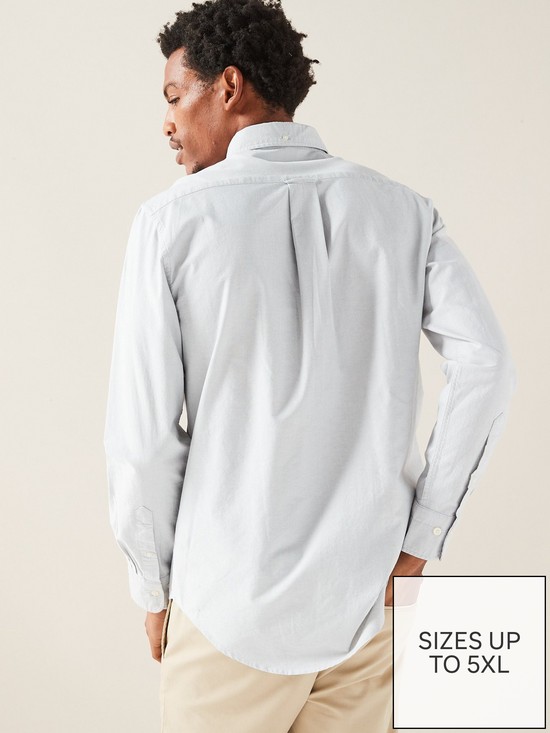 stillFront image of gant-regular-fit-oxford-shirt-grey