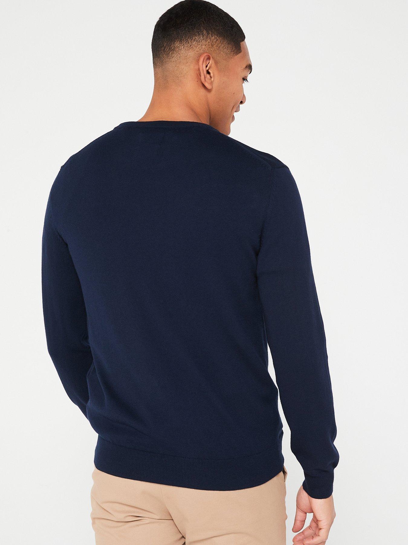 Gant navy crew neck on sale jumper