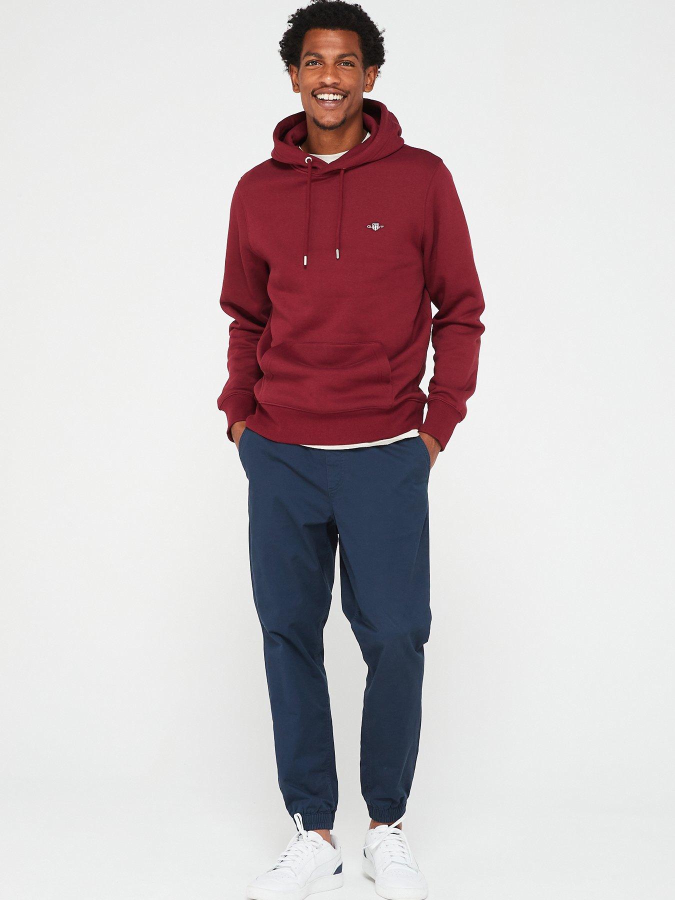 Gant shield sale hoodie red