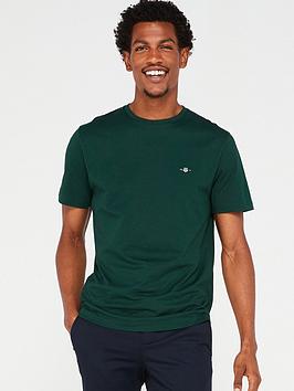 gant regular fit shield short sleeve t-shirt - green