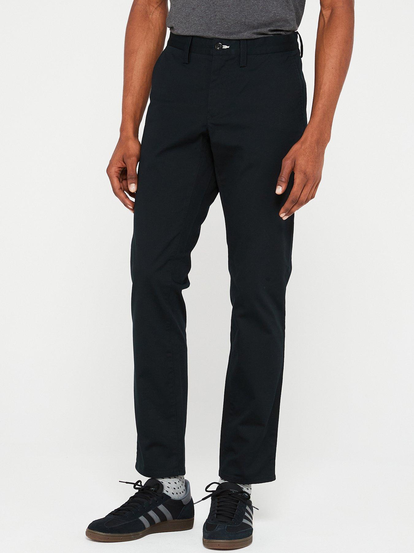 Men's black 2024 chino joggers