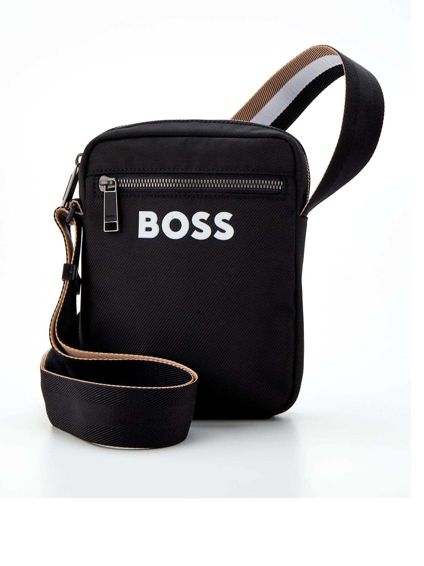 BOSS Catch 3.0 NS Zip Crossbody Bag- Black