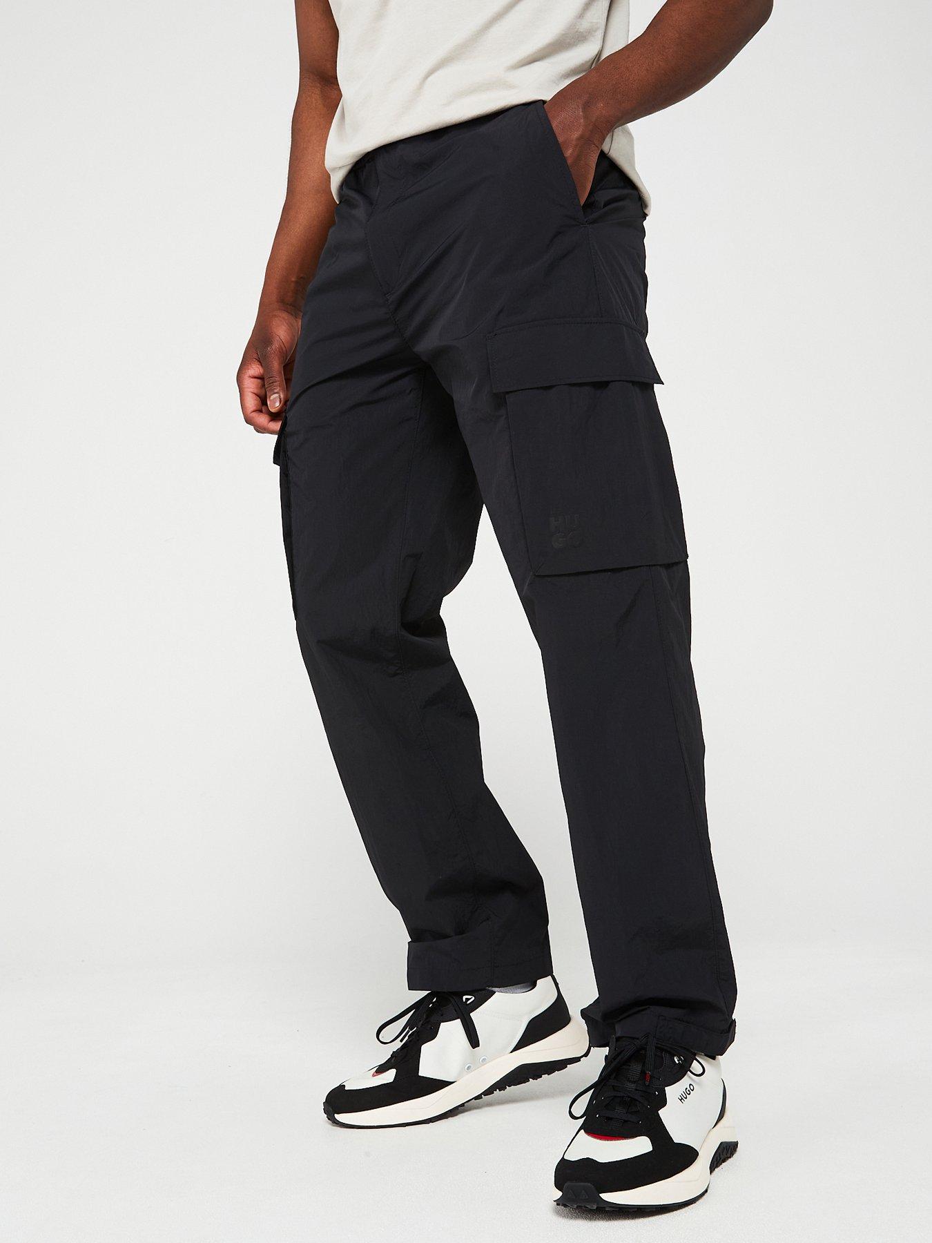 HUGO Gero241 Cargo Trouser - Black | Very.co.uk