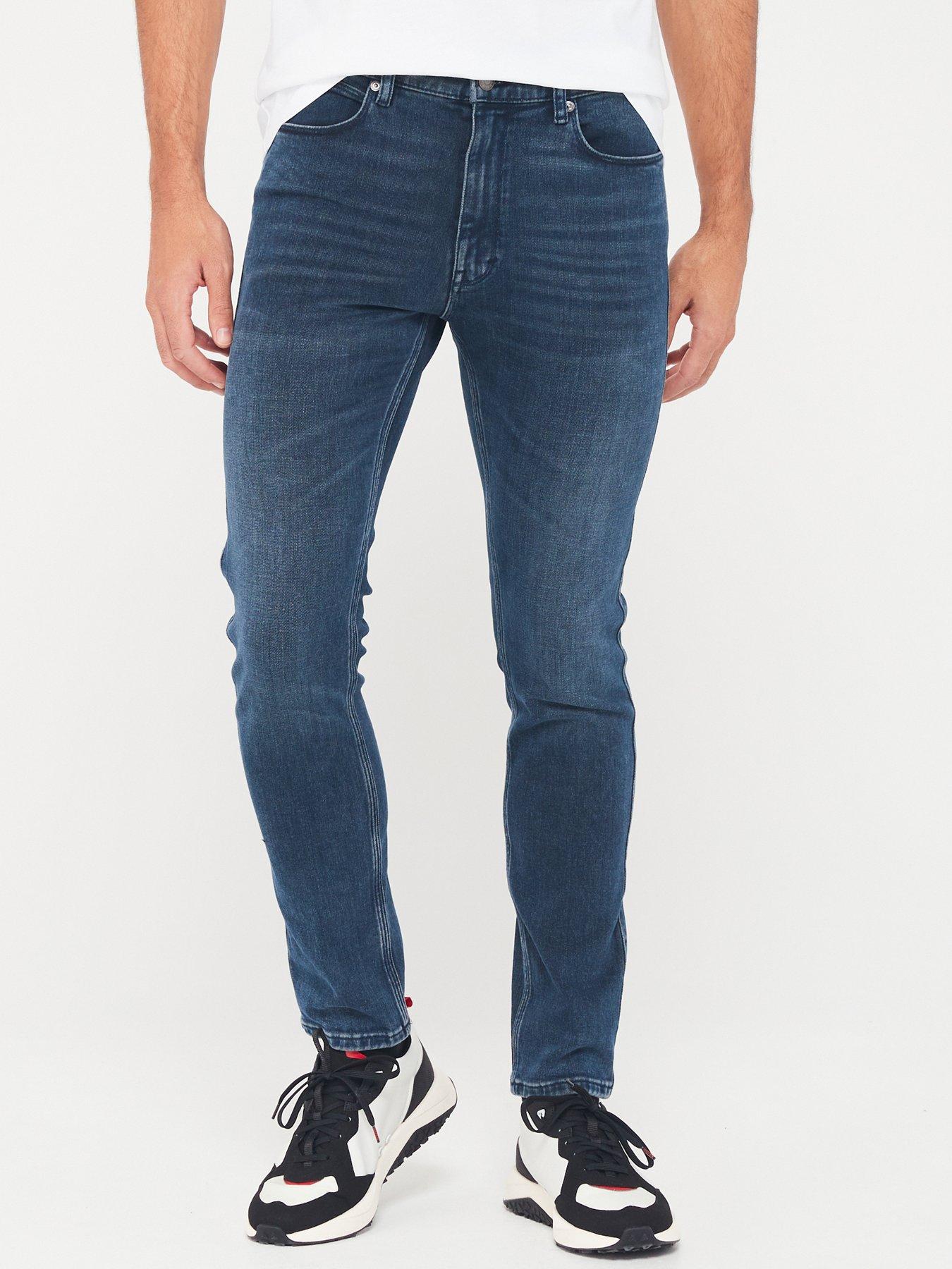 HUGO - Extra-slim-fit jeans in blue super-soft denim