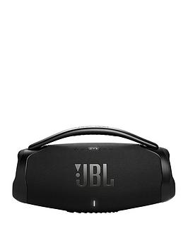 Jbl Boombox3 Wifi, Portable Speaker With Wi-Fi And Bluetooth, Ip67, Usb Charge Out And Dolby Atmos Sound. Uk Plug Only