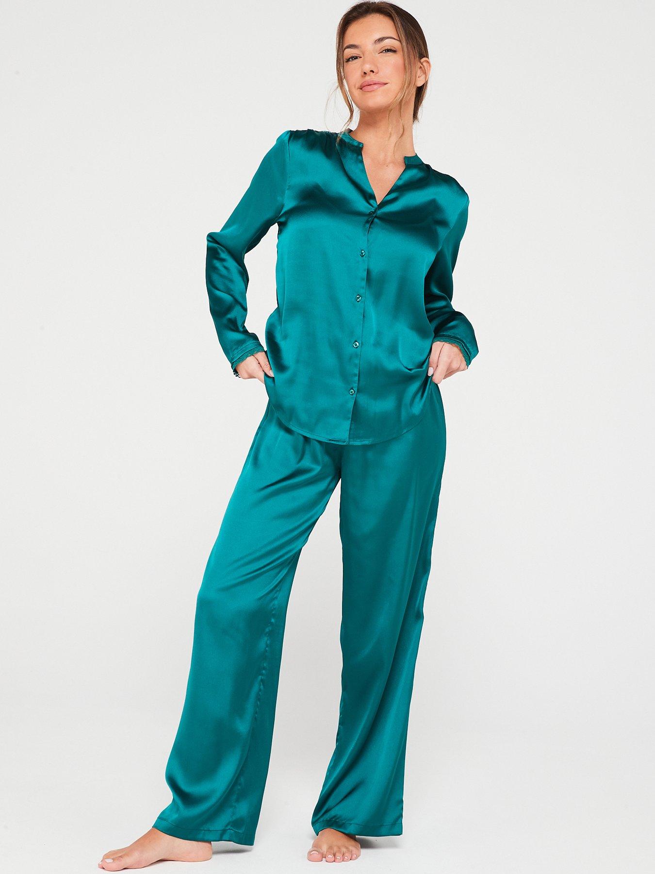 Check Pyjama Bottoms in LENZING™ ECOVERO™ Green