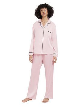bluebella claudia shirt and trouser set - pink