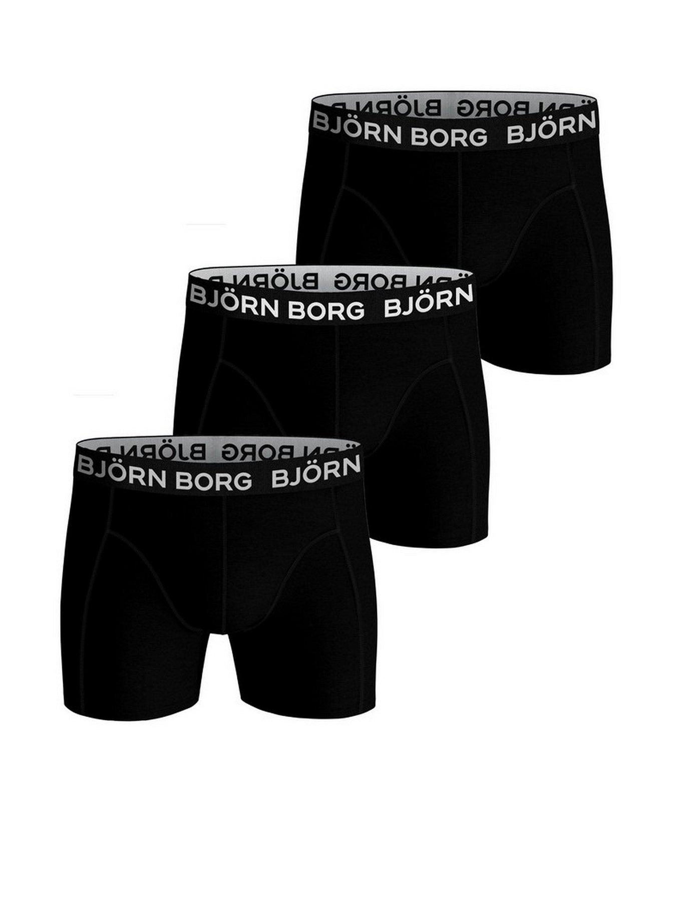 Bjorn Borg Mens Bjorn Borg Premium Cotton Stretch Boxer 2 Pack