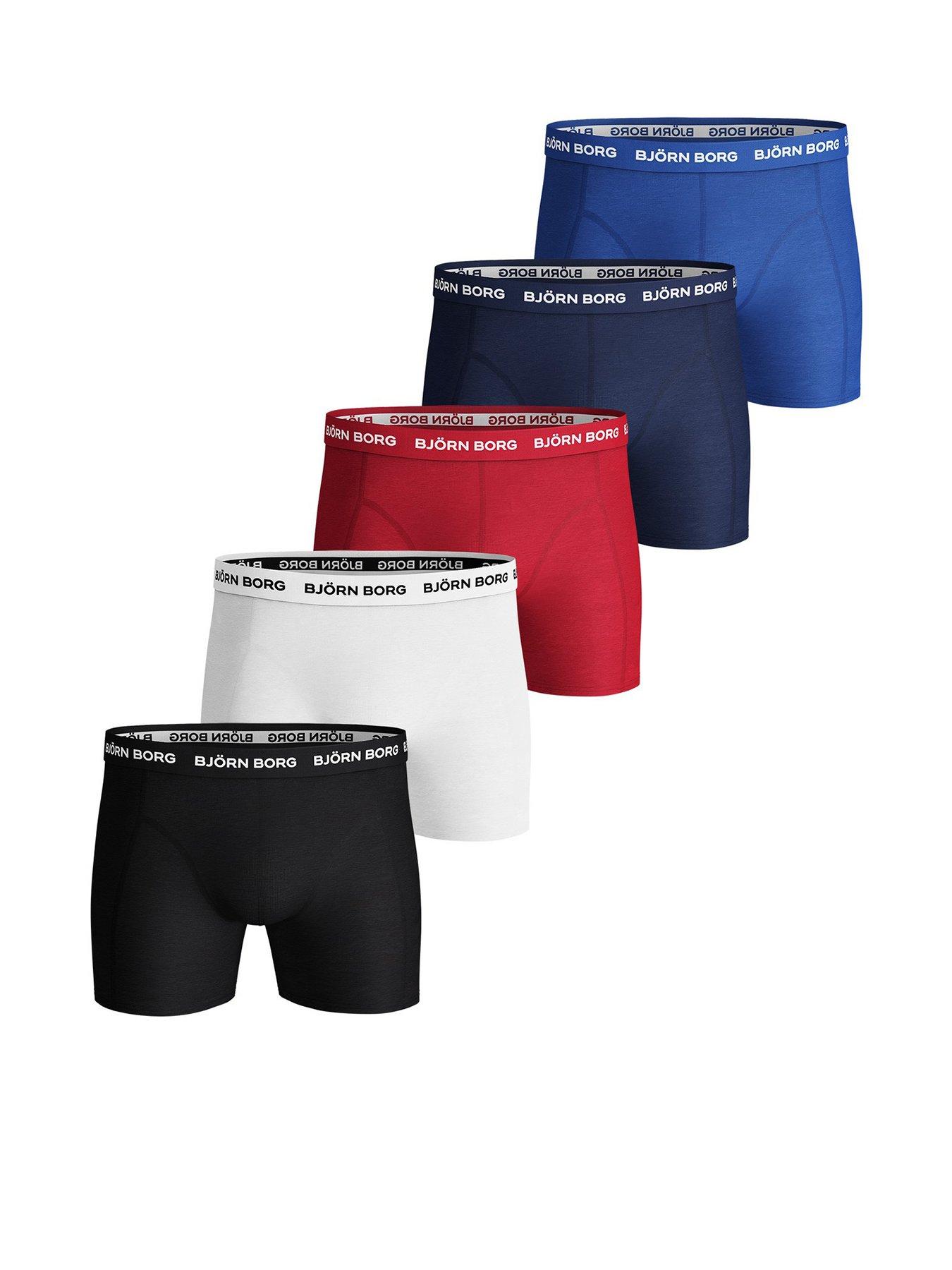 BjornBorg Mens Cotton Stretch Underwear (Multi - 5 Pack)