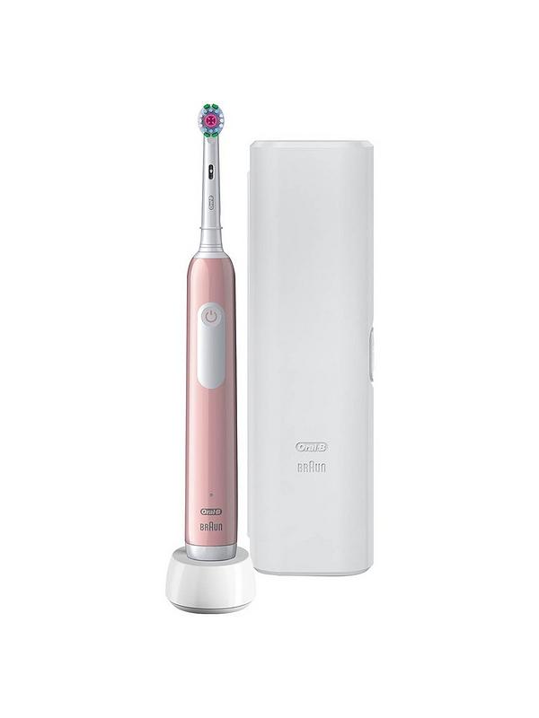 Image 2 of 7 of Oral-B Pro 1 3D White Pink (+Travel Case)