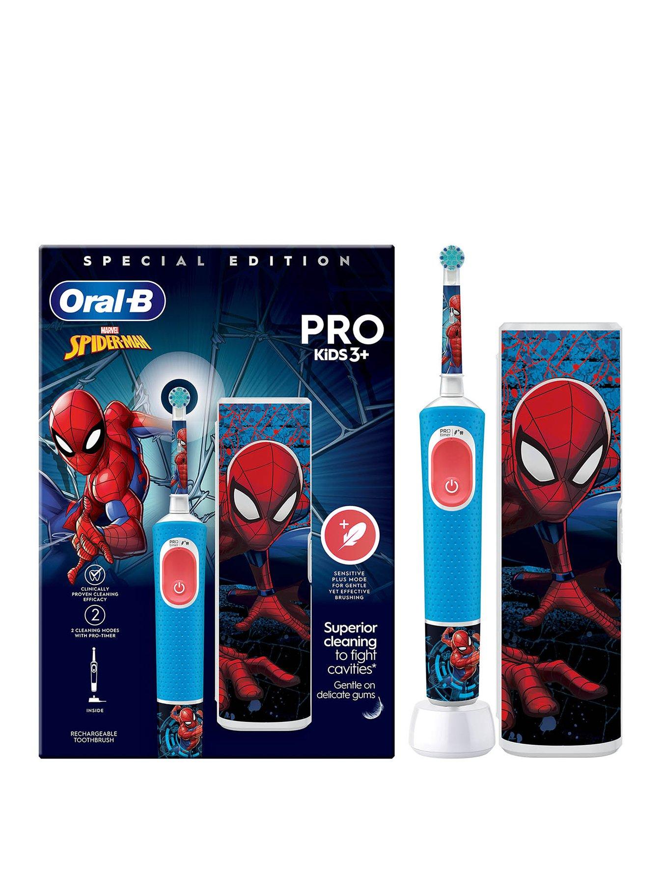 Oral-B Pro Kids Spider-Man Electric Toothbrush + Travel Case