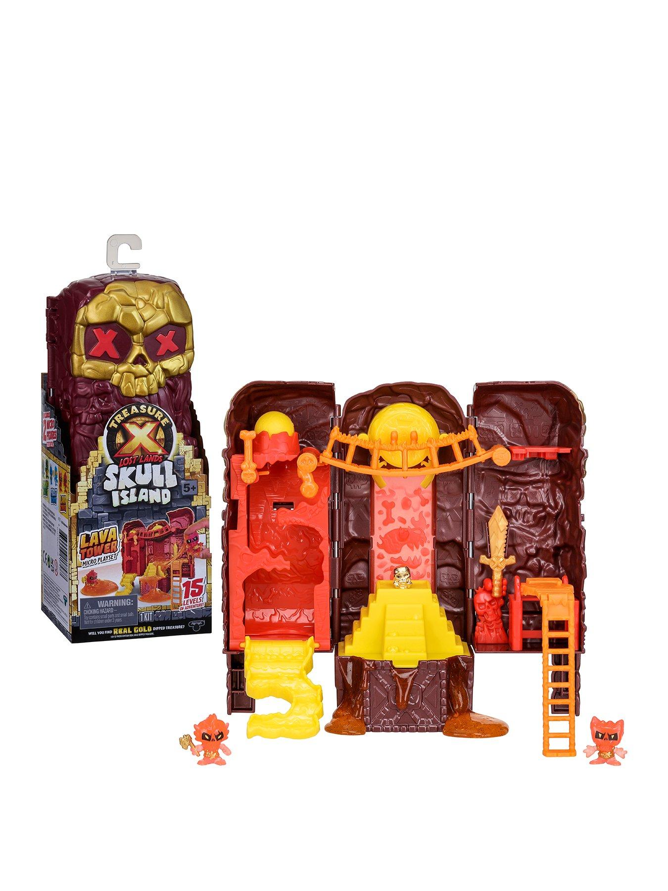 Treasure X Lost Lands Skull Island Lava Tower Micro Playset | Very.co.uk