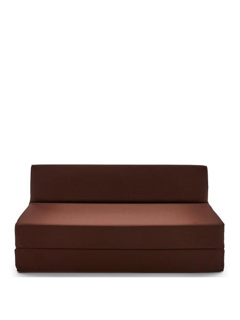 kaikoo-double-folding-chair-bed-chocolate