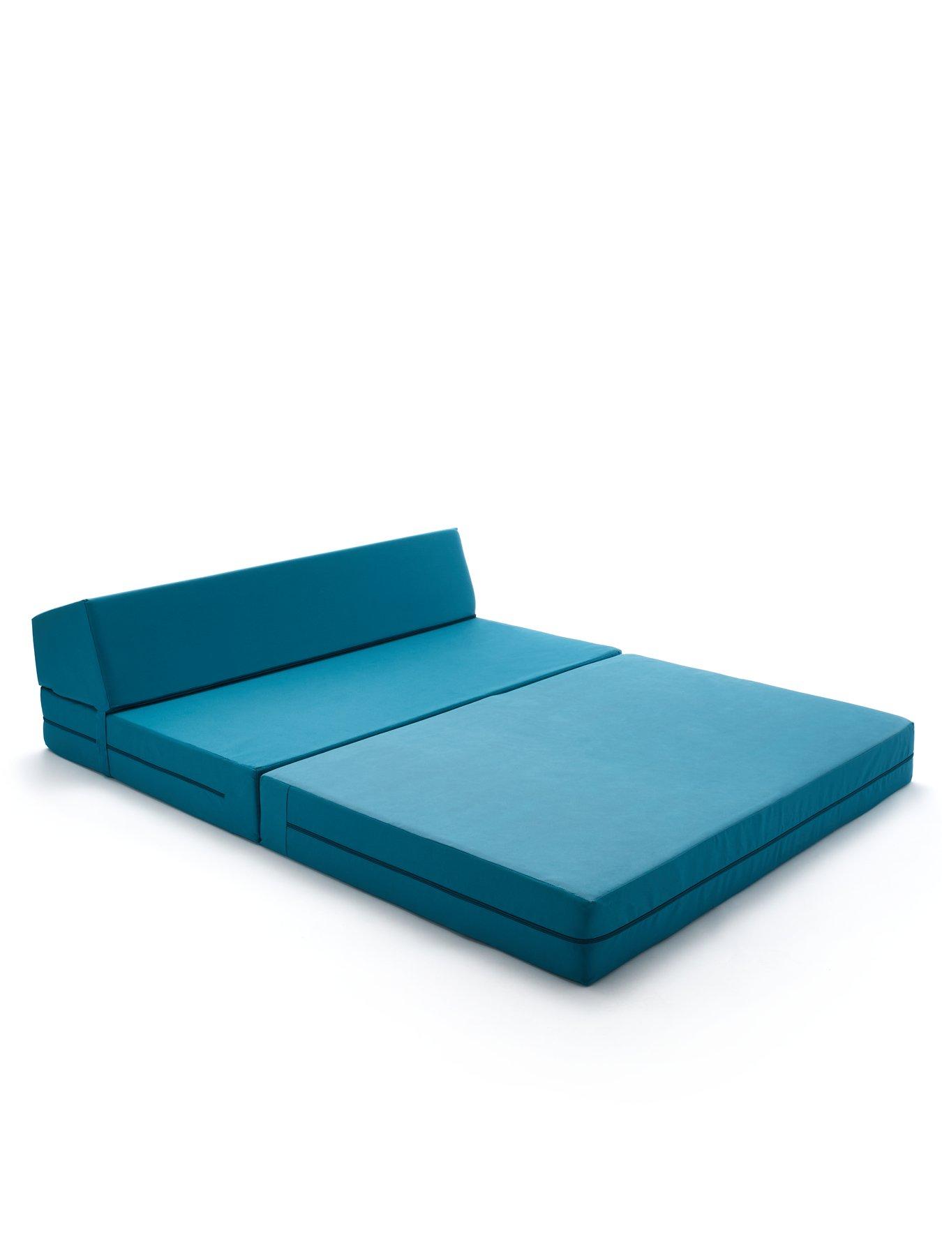 KAIKOO Double Folding Chair Bed Teal Very