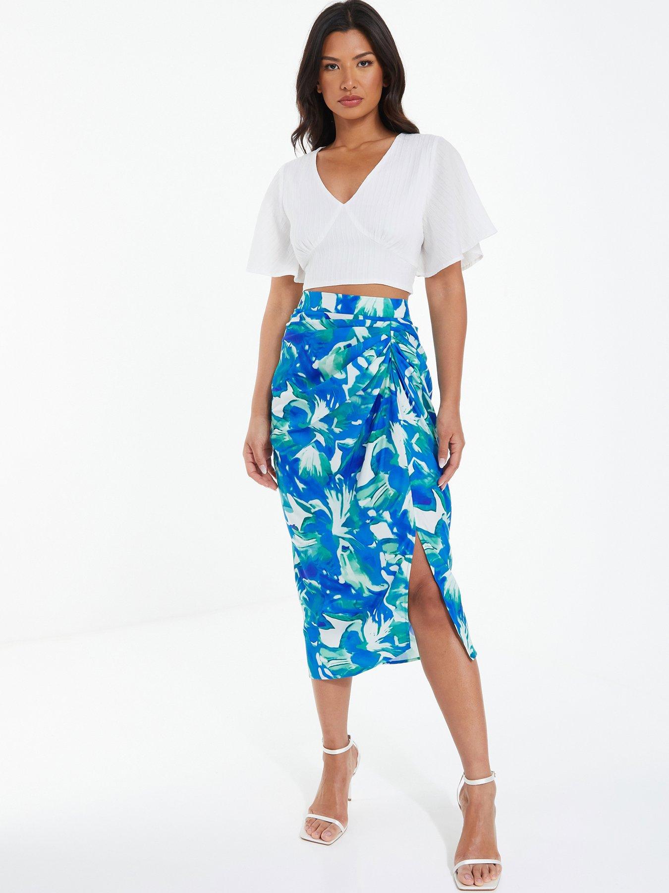 Denim wrap outlet skirt quiz