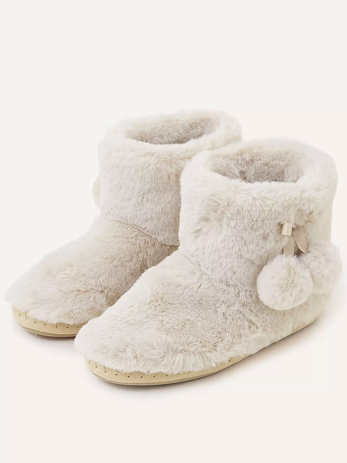 DL Women's Cute Bootie Slippers Fluffy Plush Fleece Memory Foam House Shoes  Winter Booty Slippers