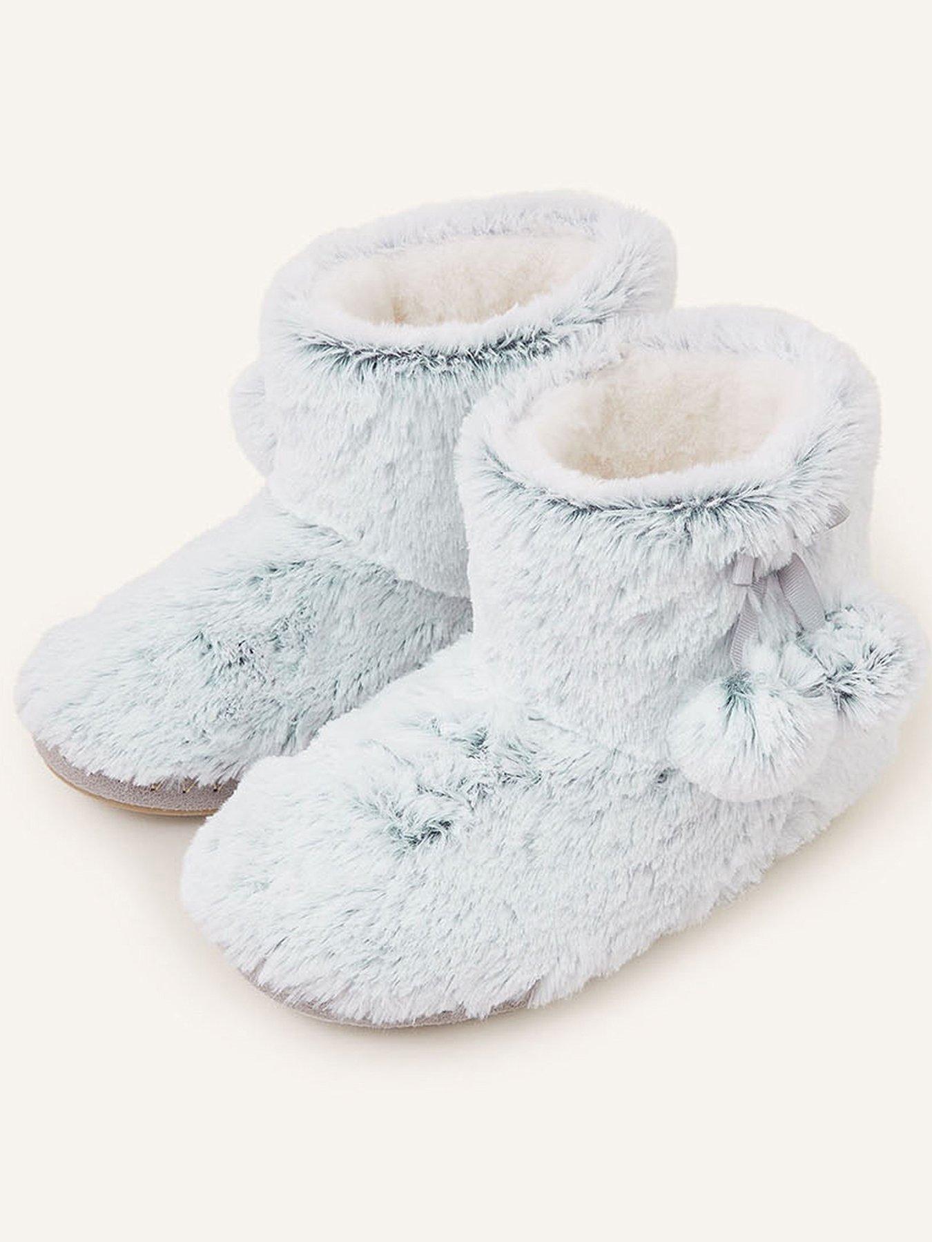 Fluffy slipper cheap boots uk