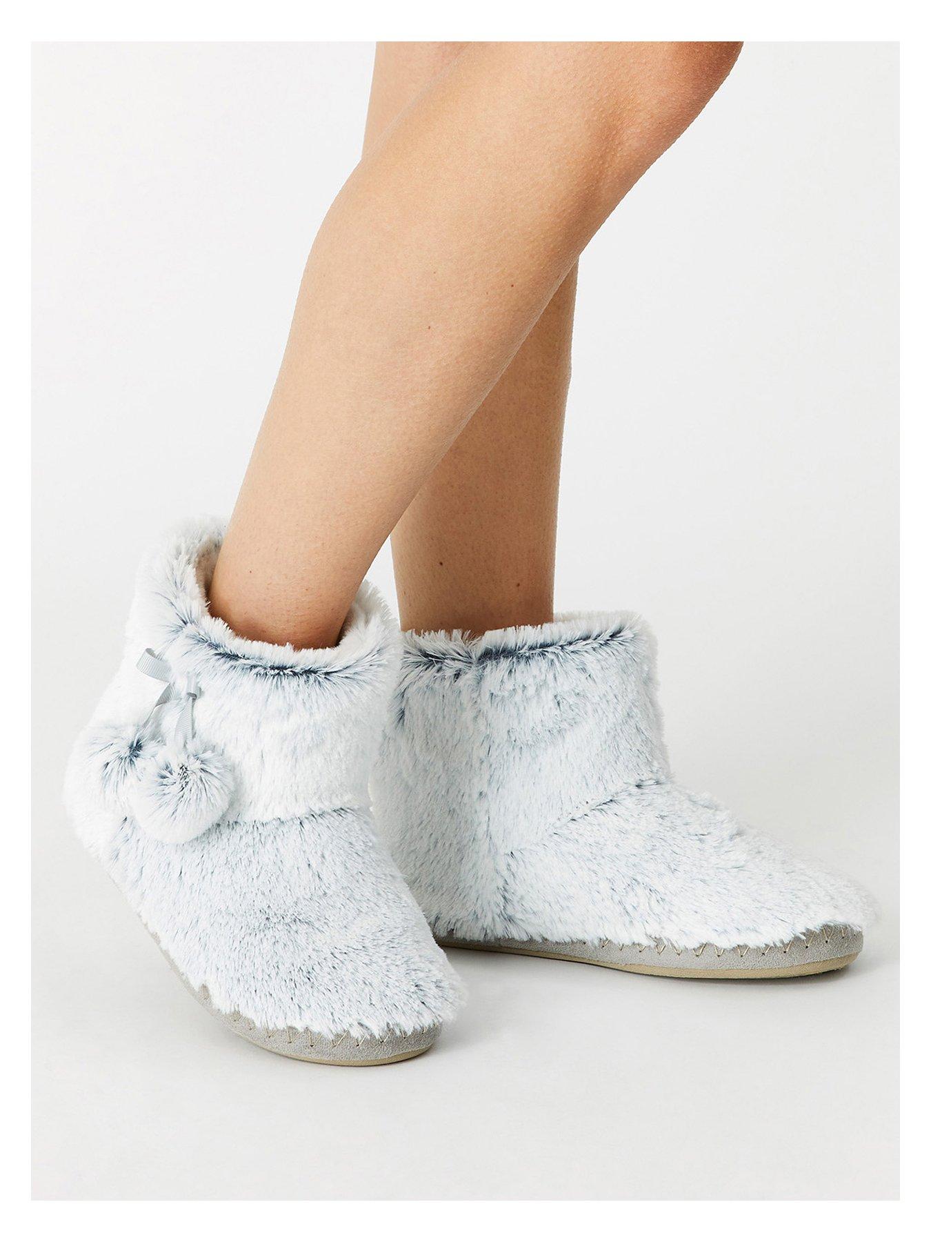 Slipper best sale boots uk