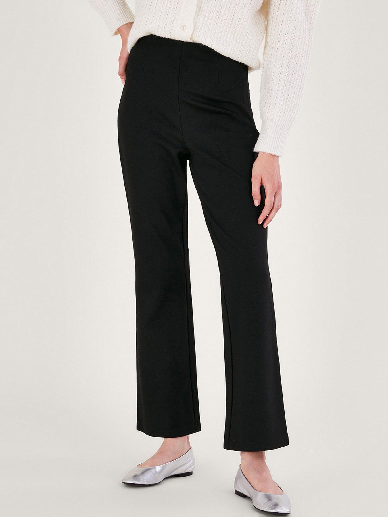 Smart black cropped on sale trousers