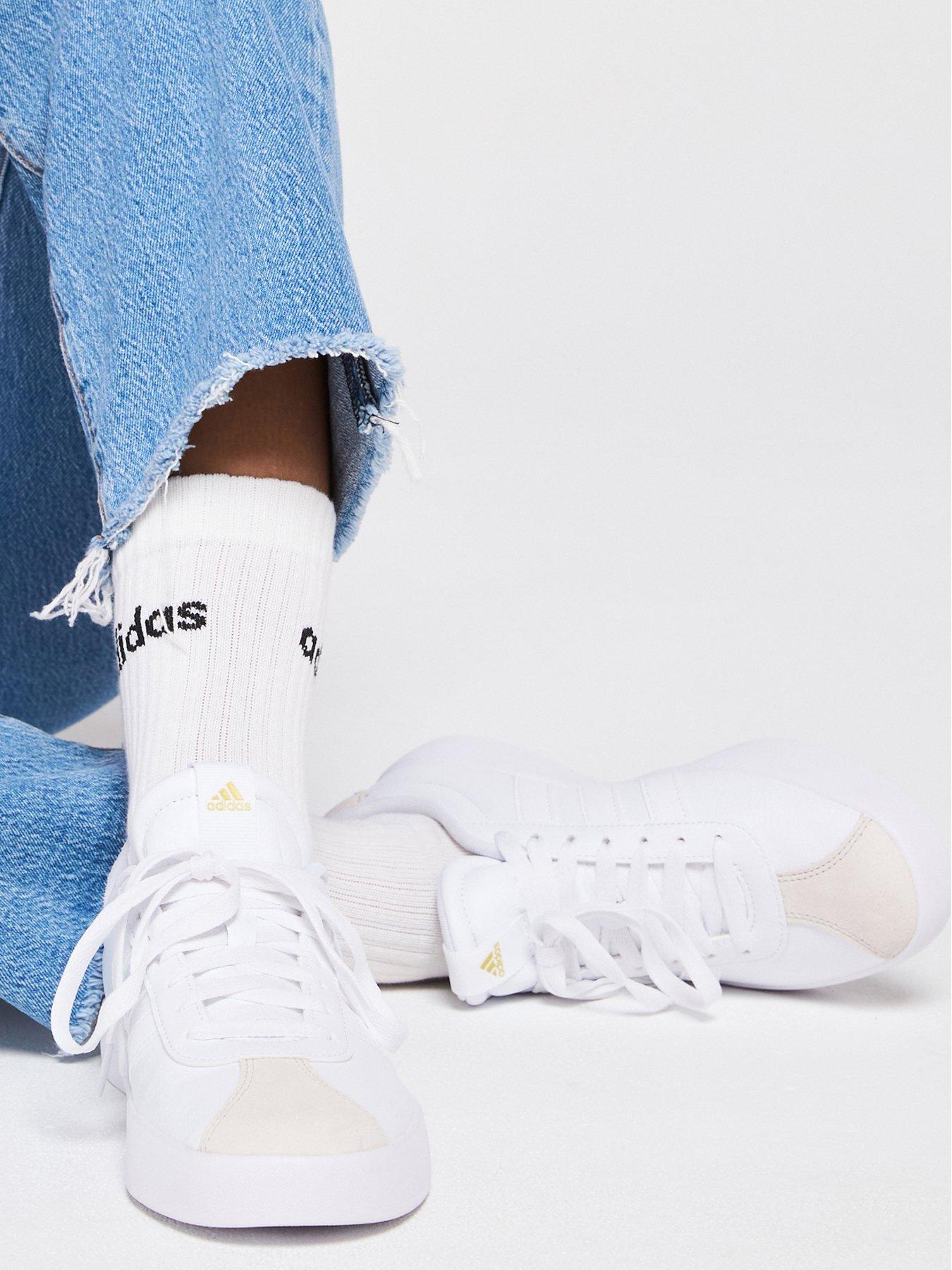 undefined Womens VL Court 3.0 Trainers - White/Grey