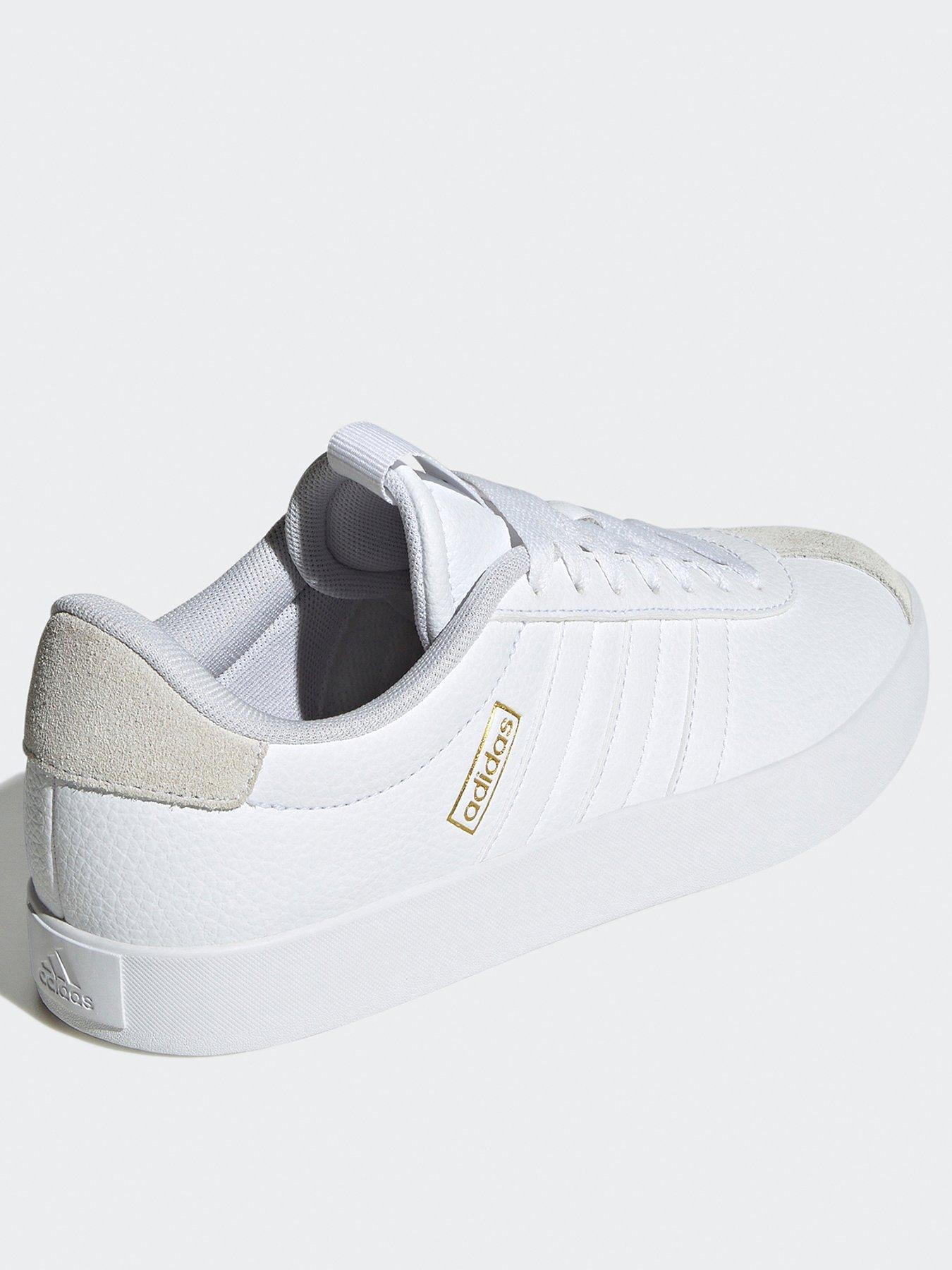Image 3 of 8 of adidas Sportswear Womens VL Court 3.0 Trainers - White/Grey