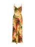  image of quiz-petite-multicoloured-satin-marble-print-midaxi-dress