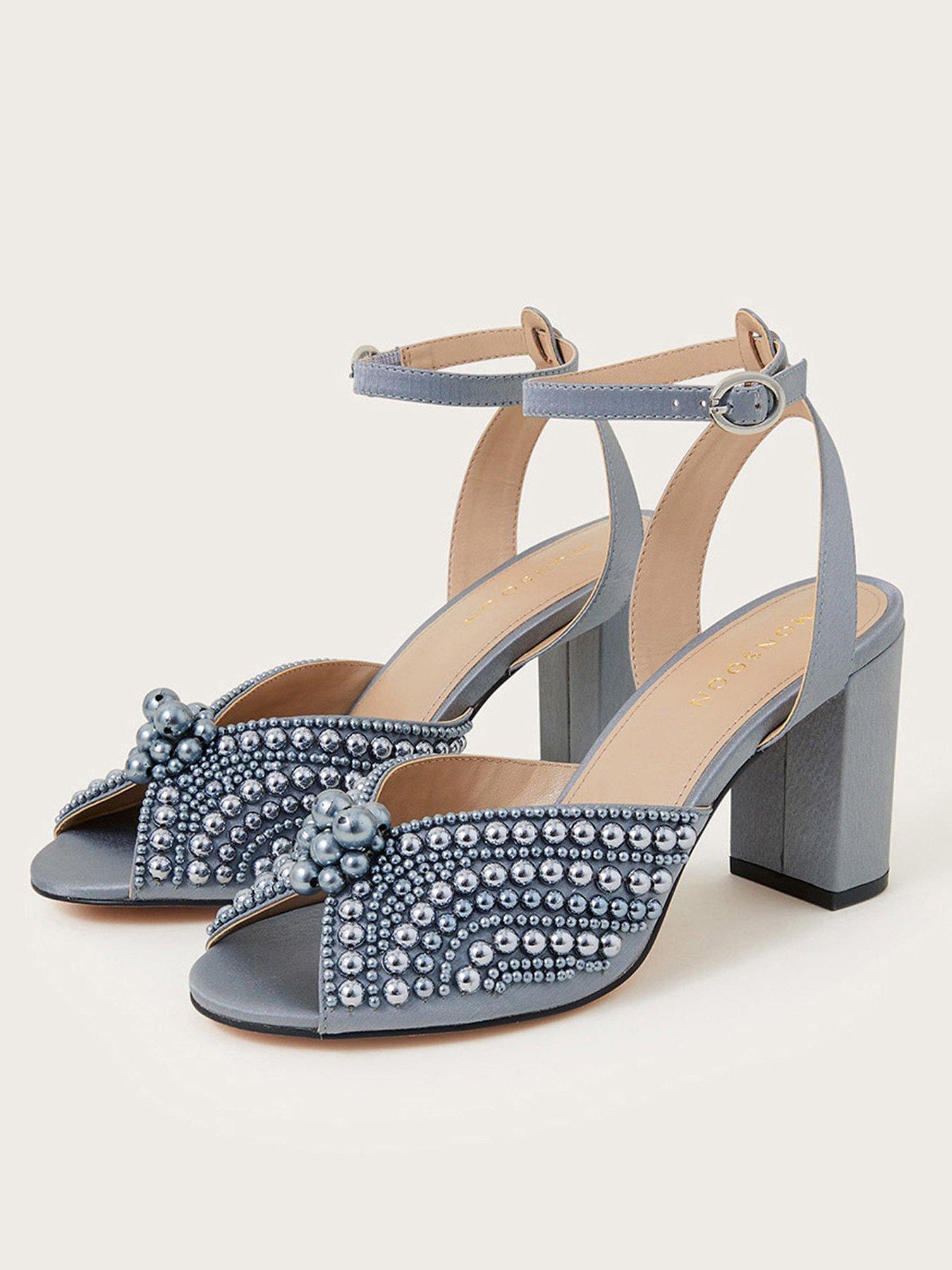 Monsoon Pearl Block Heel Sandal | very.co.uk