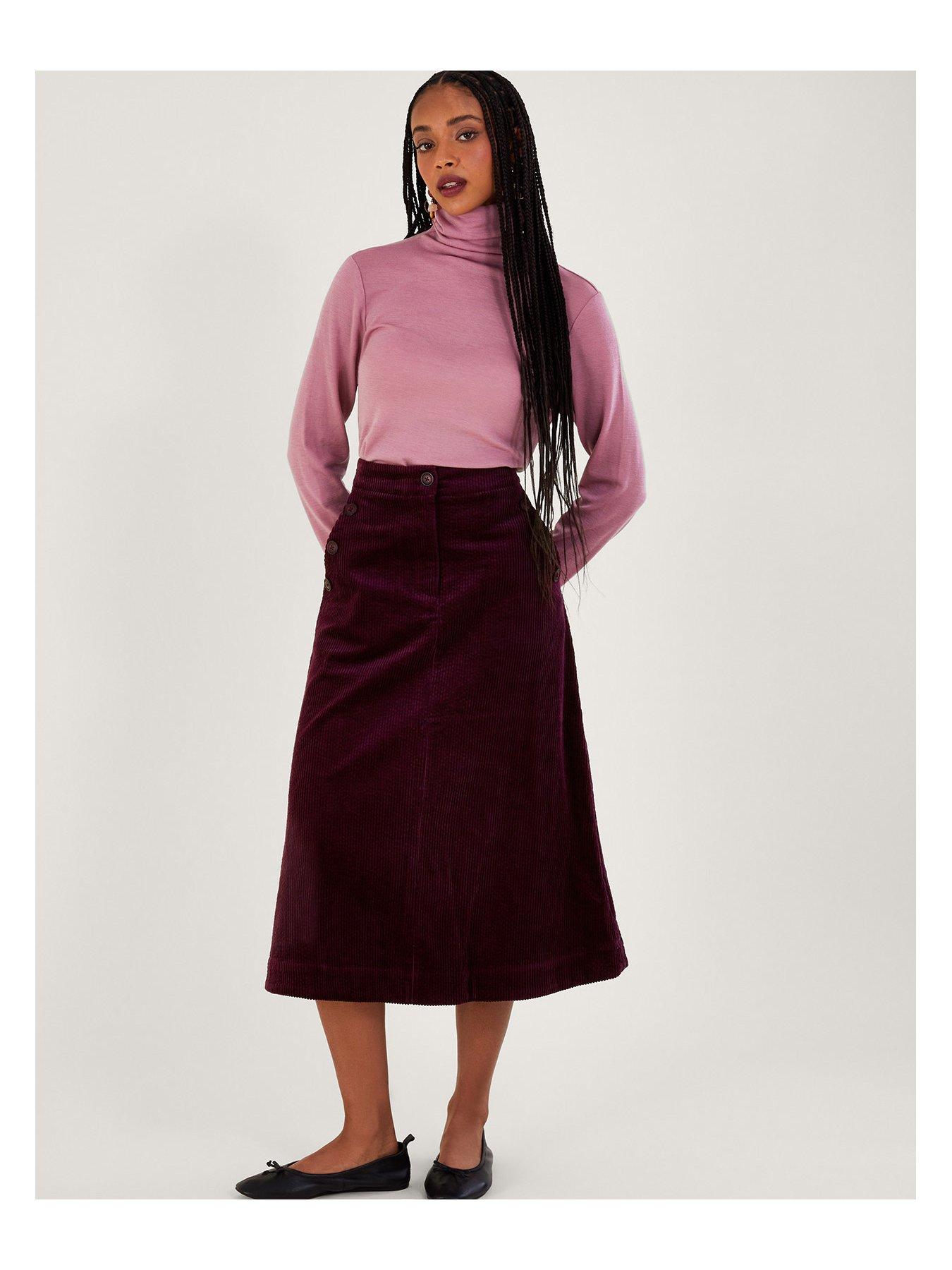 Cord skirt outlet long