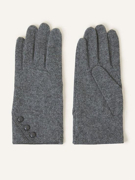 front image of accessorize-touchphone-wool-glove