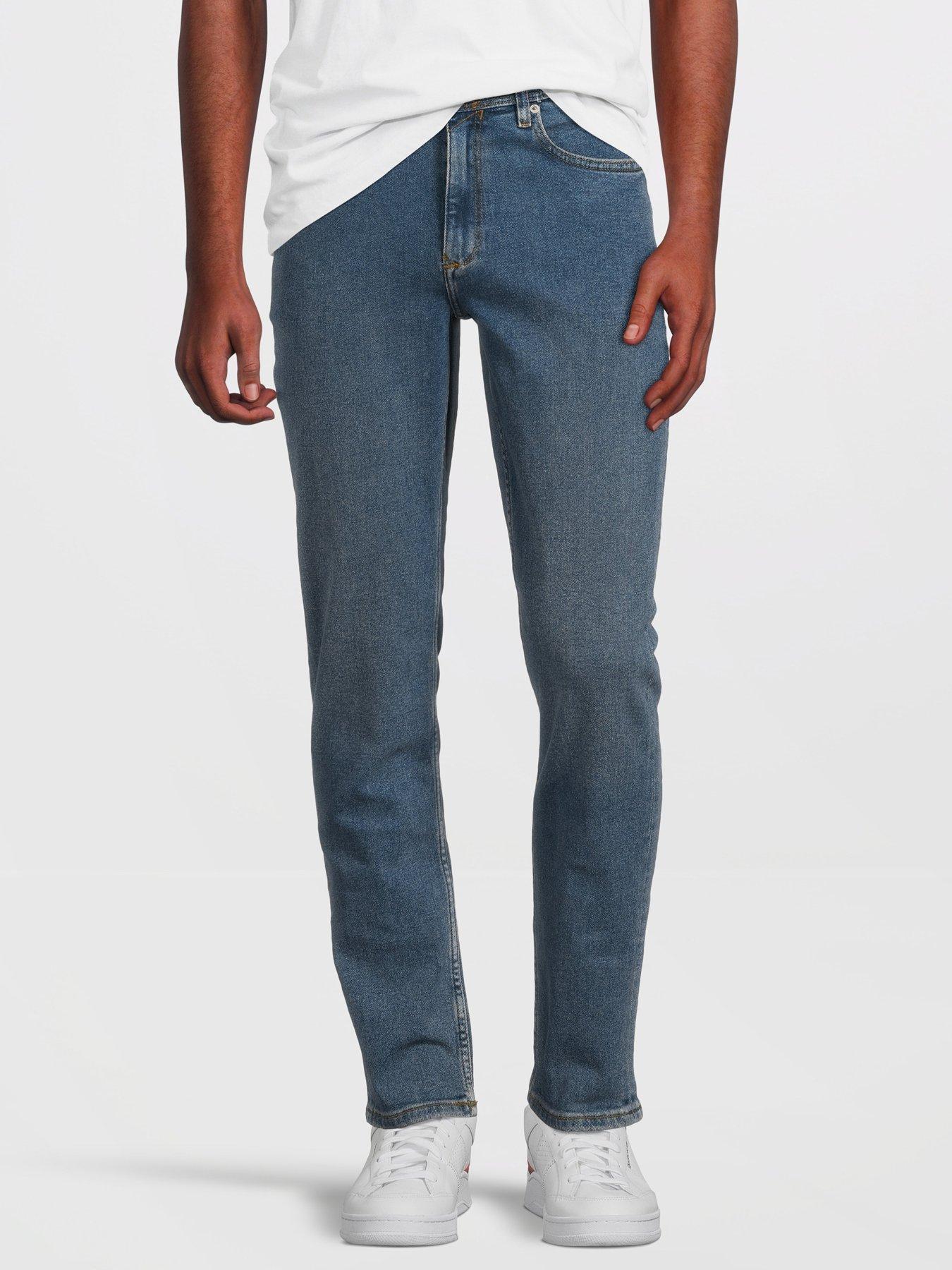 Calvin Klein Tapered Coolmax Jeans - Mid Blue