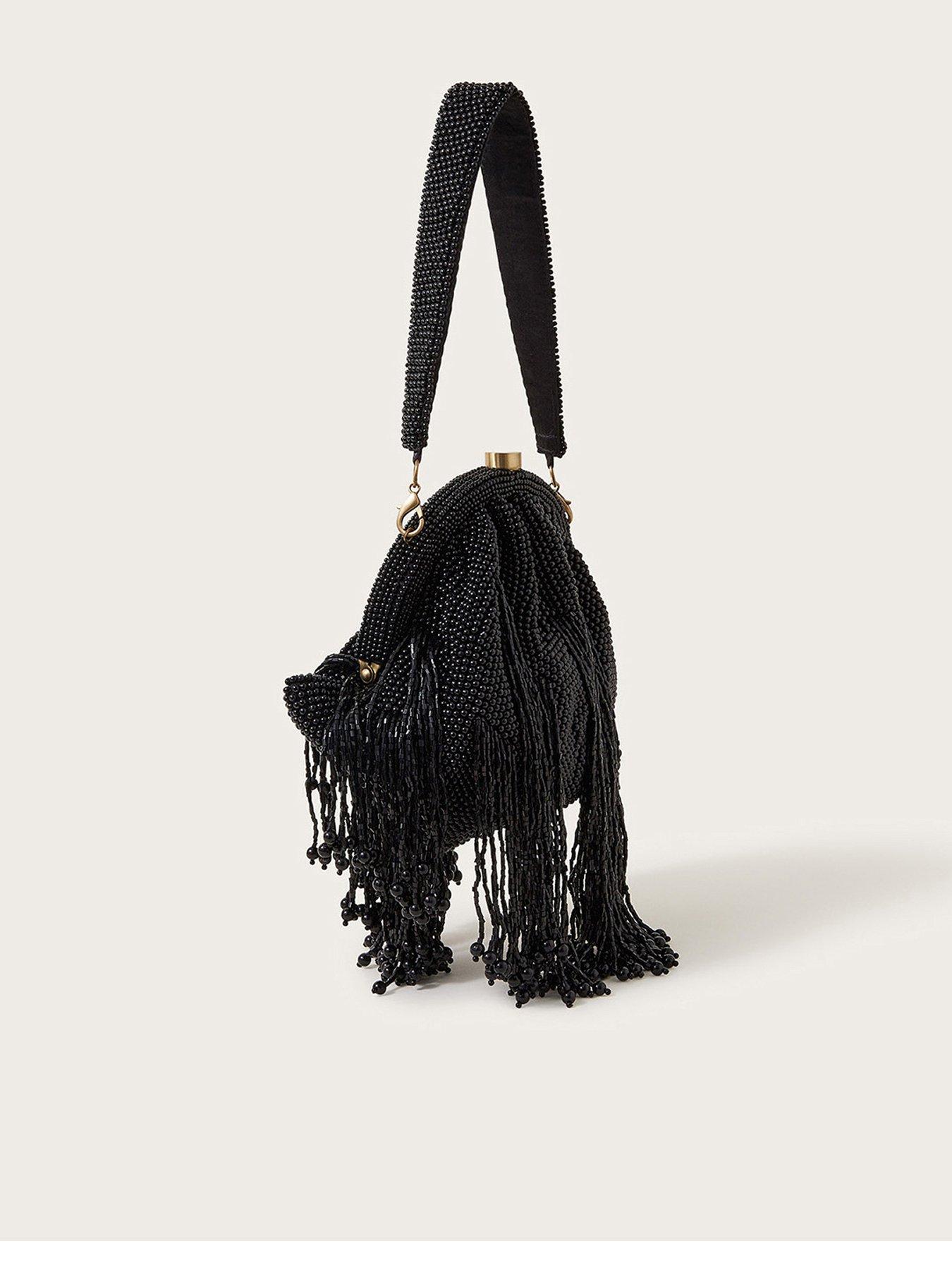 Monsoon Beaded Tassel Occasion Bag very