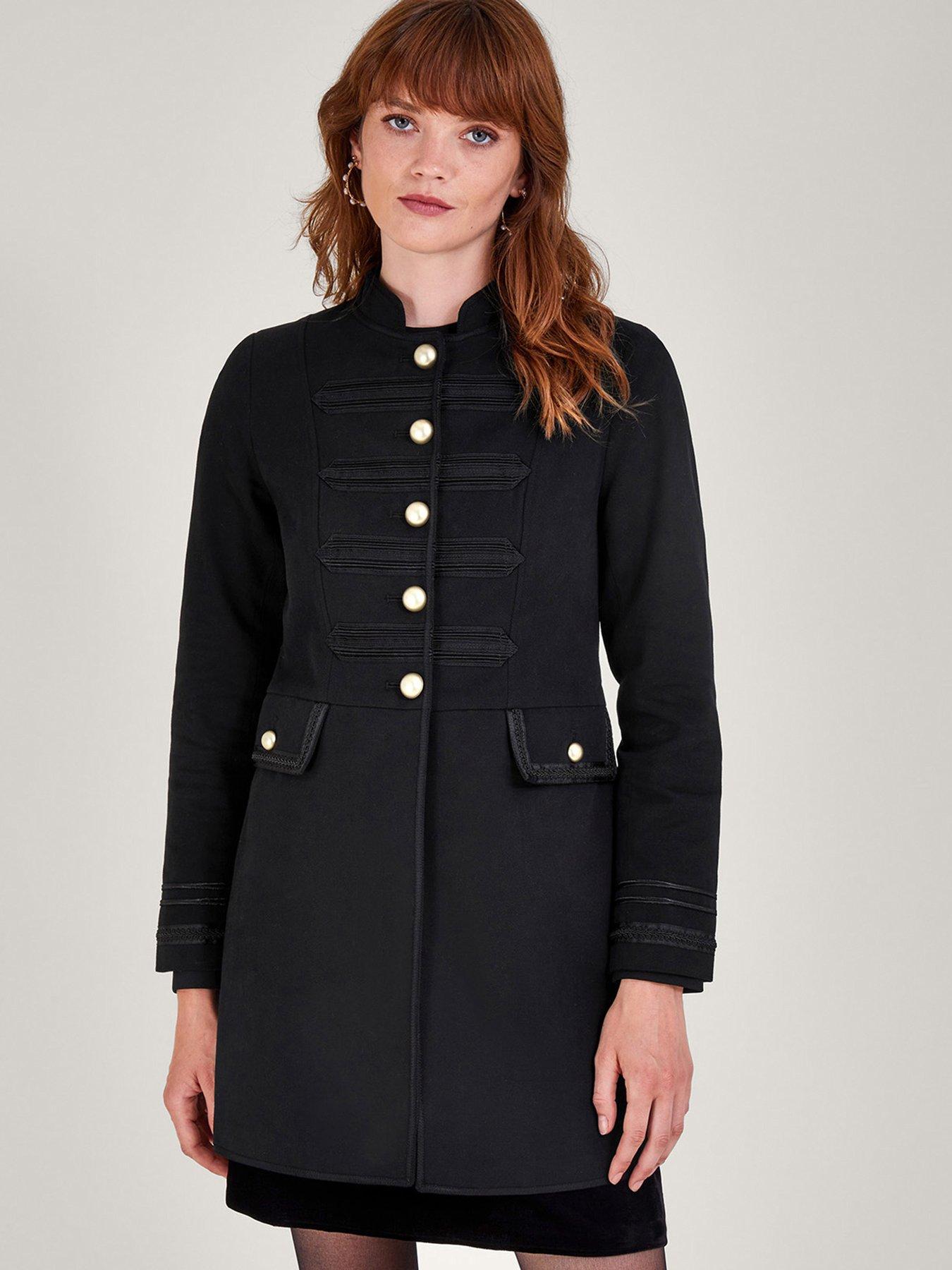 Black military hotsell wool coat