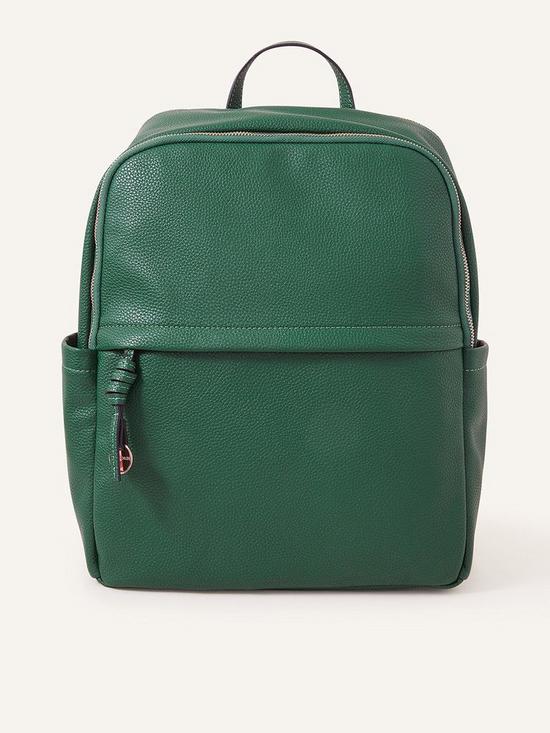 front image of accessorize-soft-pu-backpack