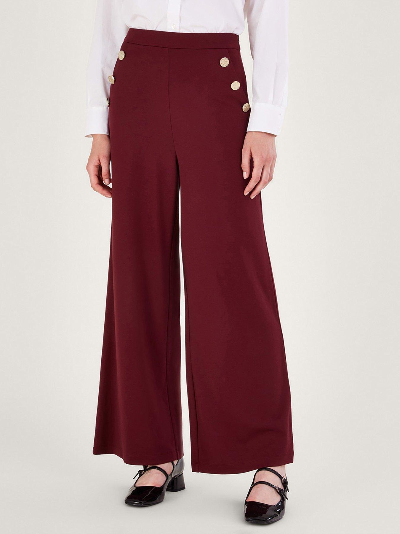 Boohoo Sally Slinky Wide Leg High Waisted Trousers, $26, BooHoo