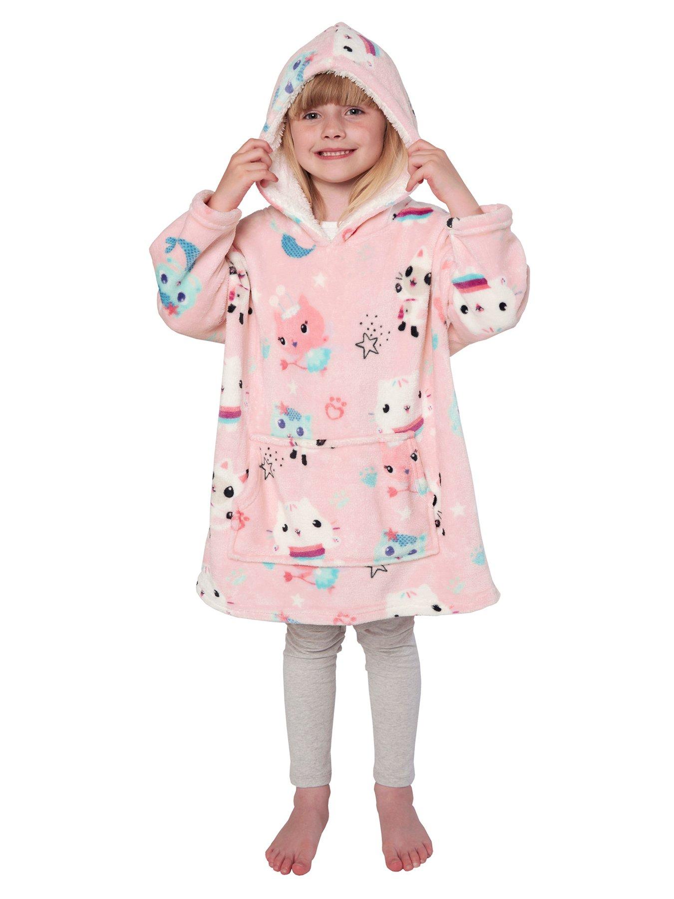 Product photograph of Gabby S Dollhouse Wearable Hooded Blanket Small - Pink from very.co.uk