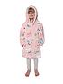  image of gabbys-dollhouse-wearable-hooded-blanket-small-pink