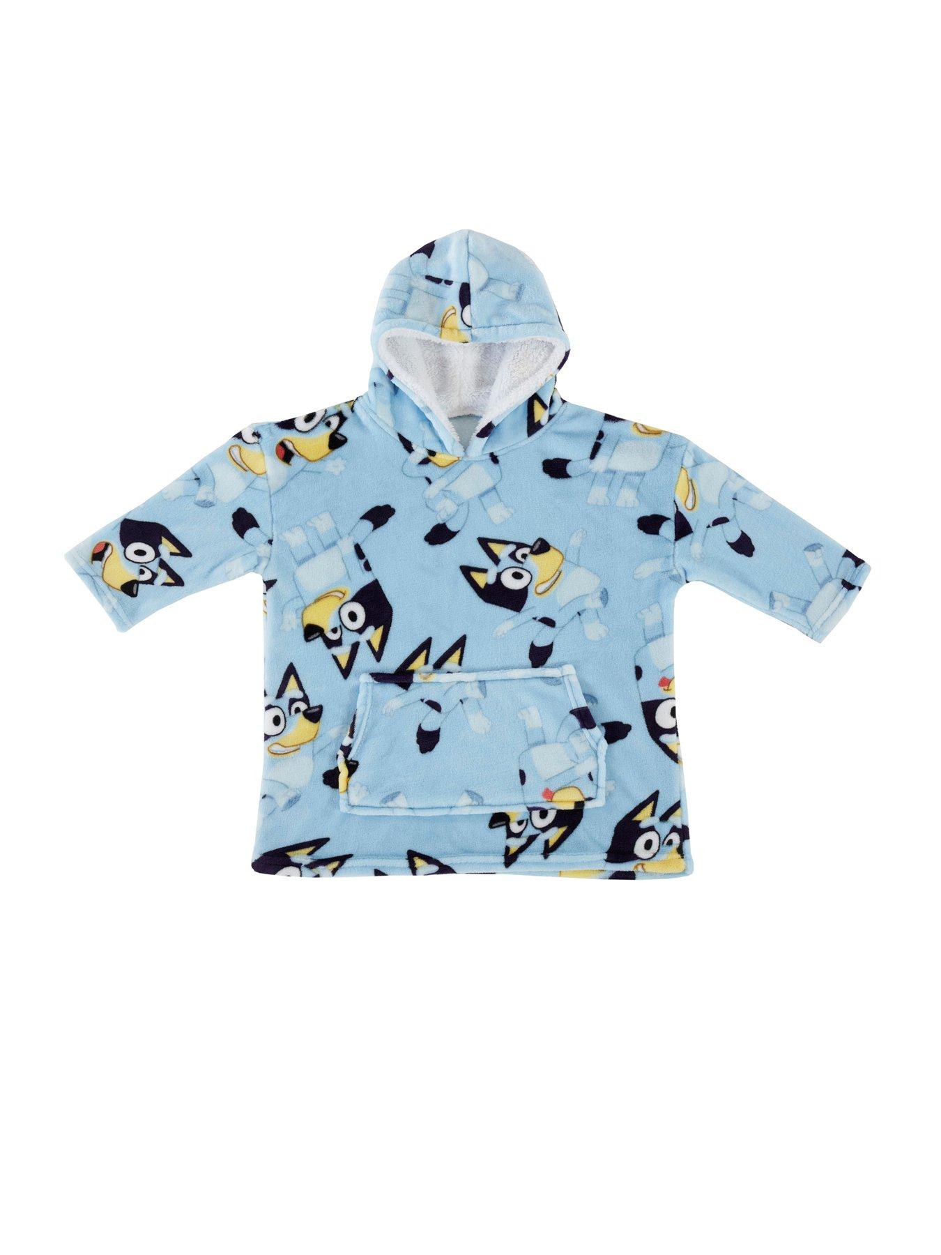 Bluey Wearable Hooded Blanket Small Blue Very