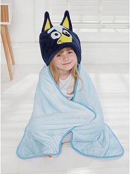 Product photograph of Bluey Hooded Towel from very.co.uk