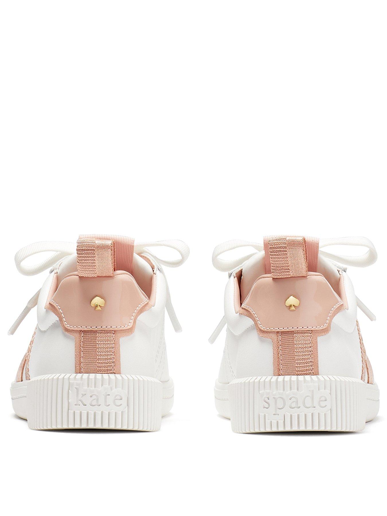 Kate Spade New York Signature Sneaker True White/ Mochi Pink
