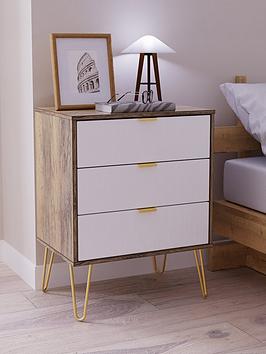 Product photograph of Swift Andie Ready Assembled 3 Drawer Midi Sideboard from very.co.uk